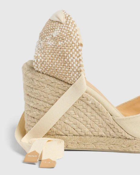 Carina 8 Ivory Wedge Espadrille