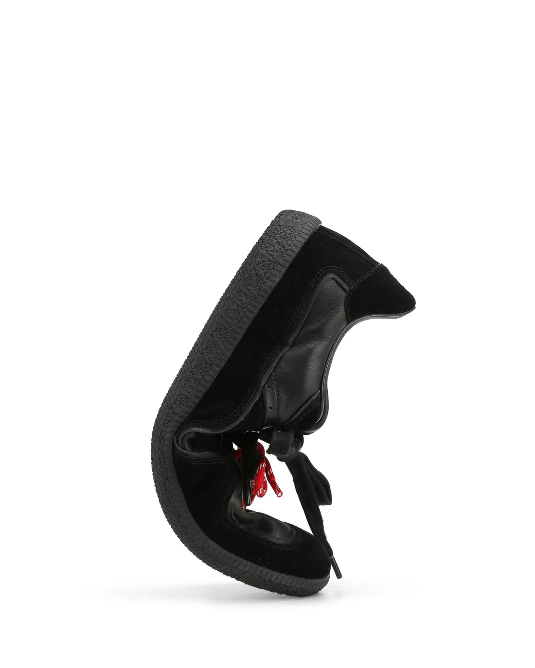 September-M Double Black Suede/Leather