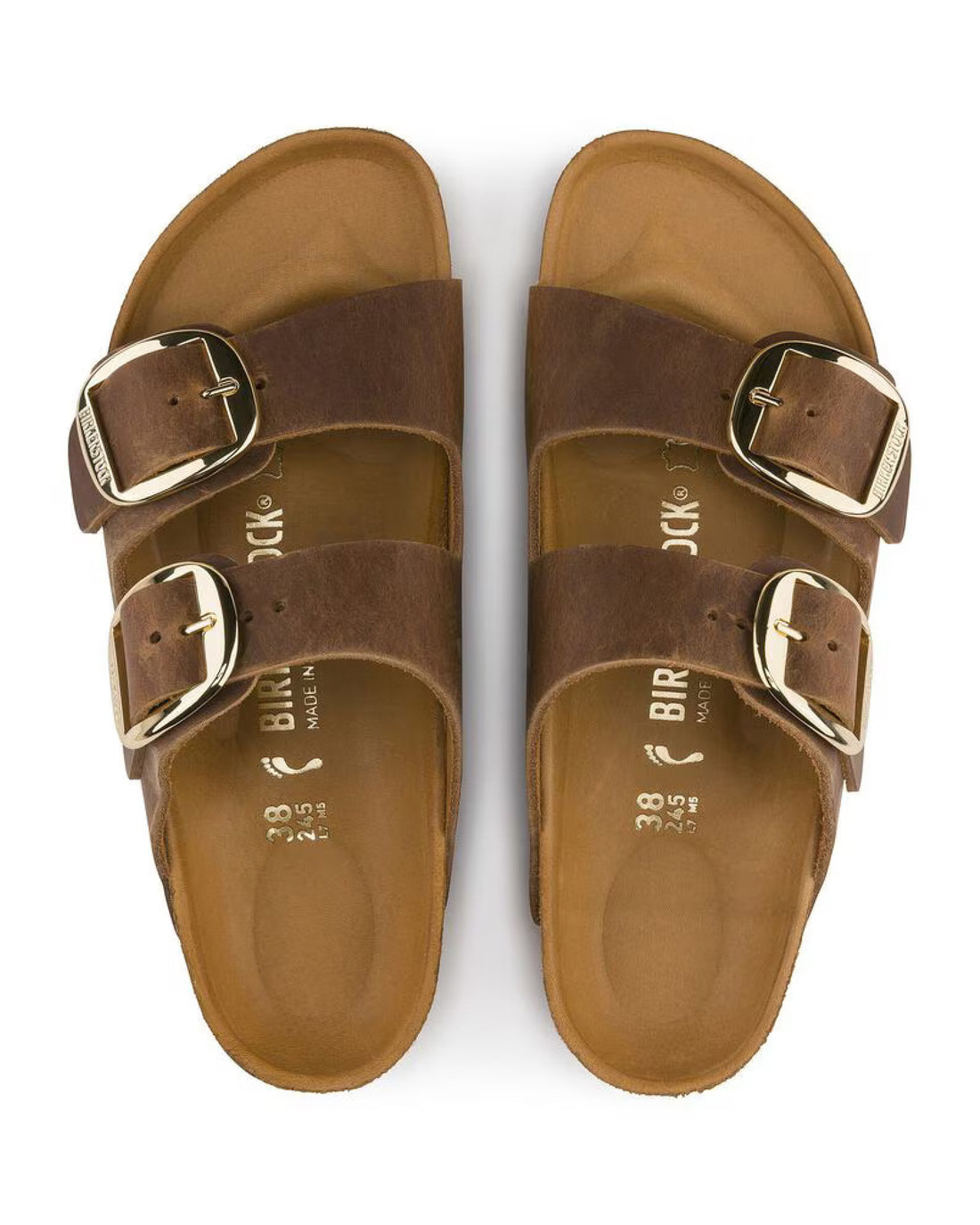 W Arizona Big Buckle Cognac Oiled Leather 1011072