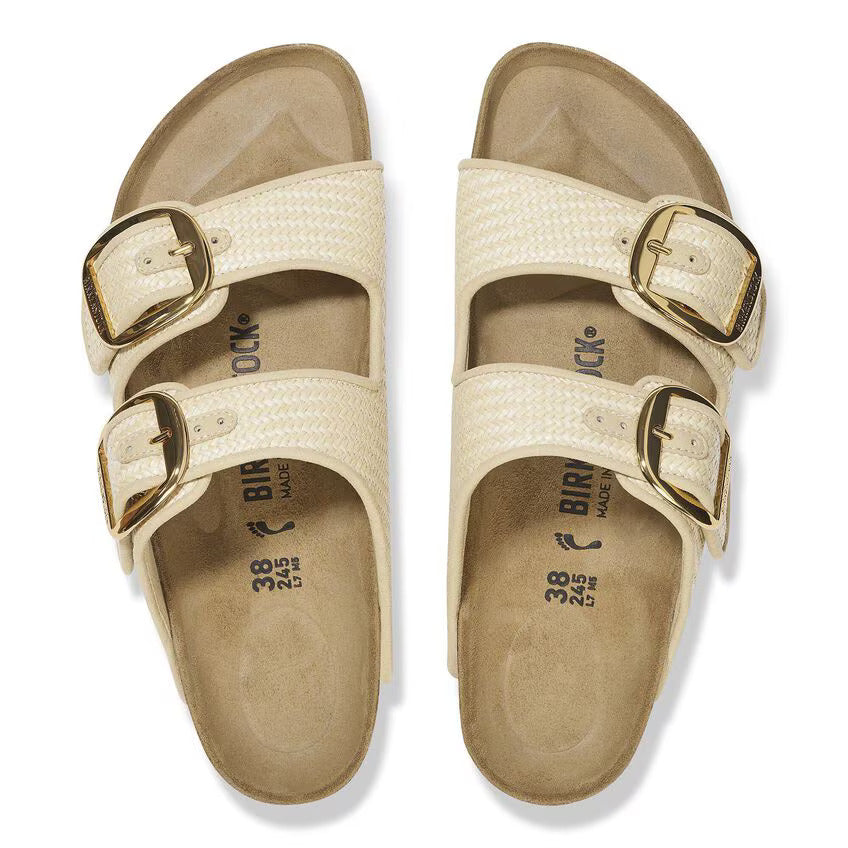 W Arizona Big Buckle Natural Raffia 1029071