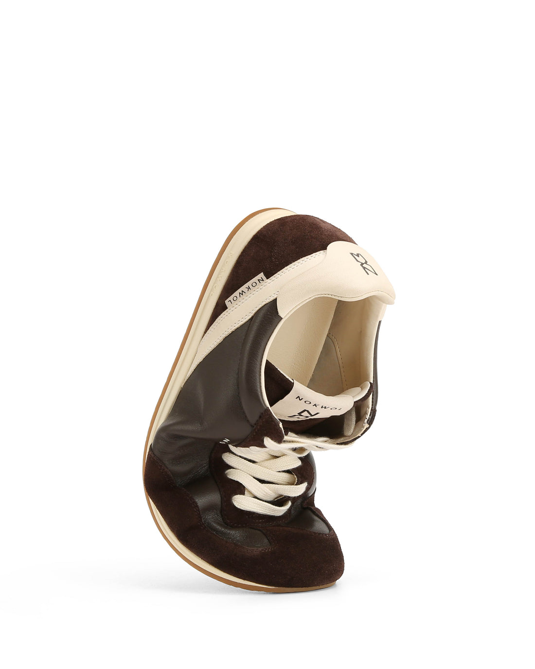 Ari-M Brown/Off White Suede/Leather