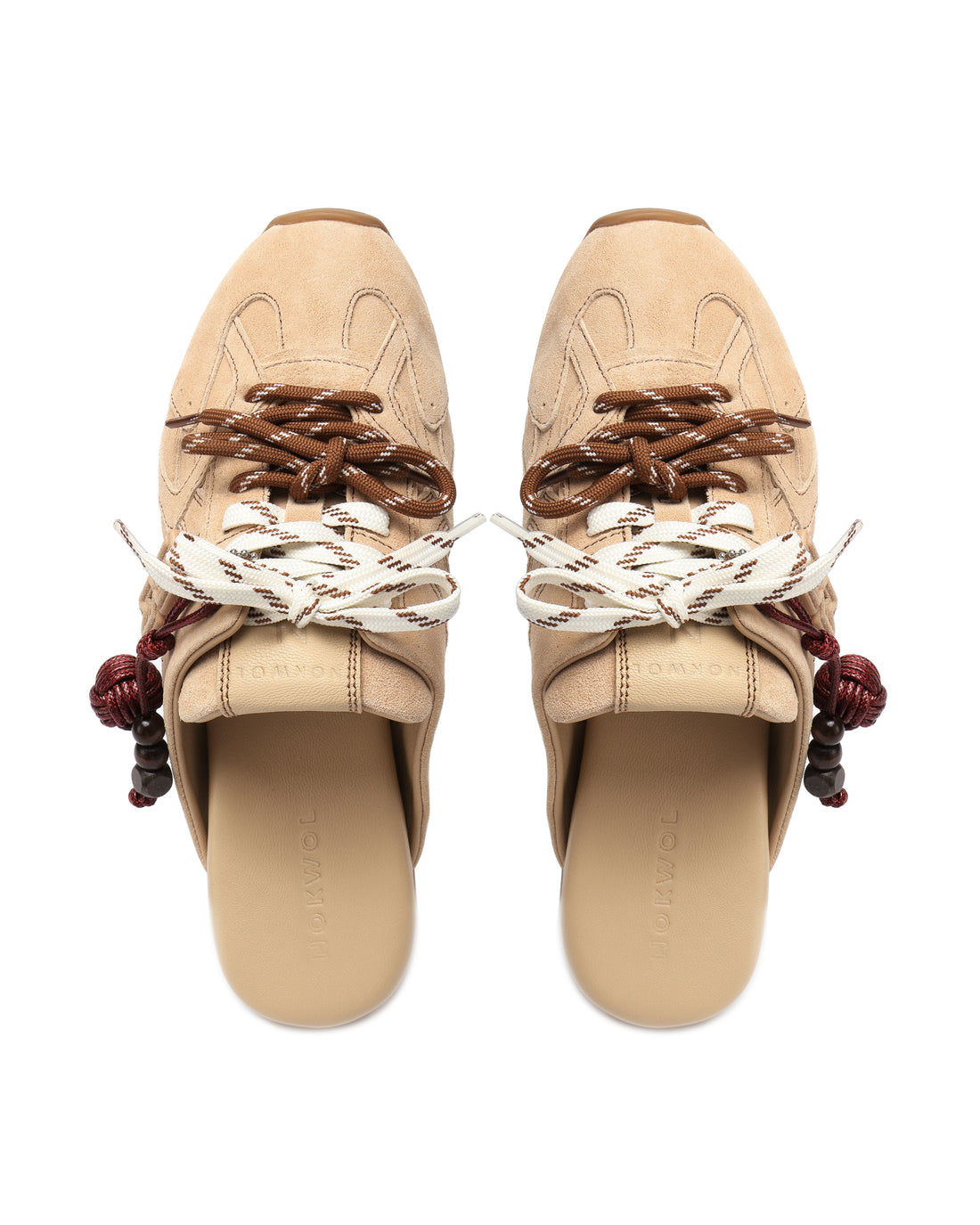 Atlas Slide Beige Suede