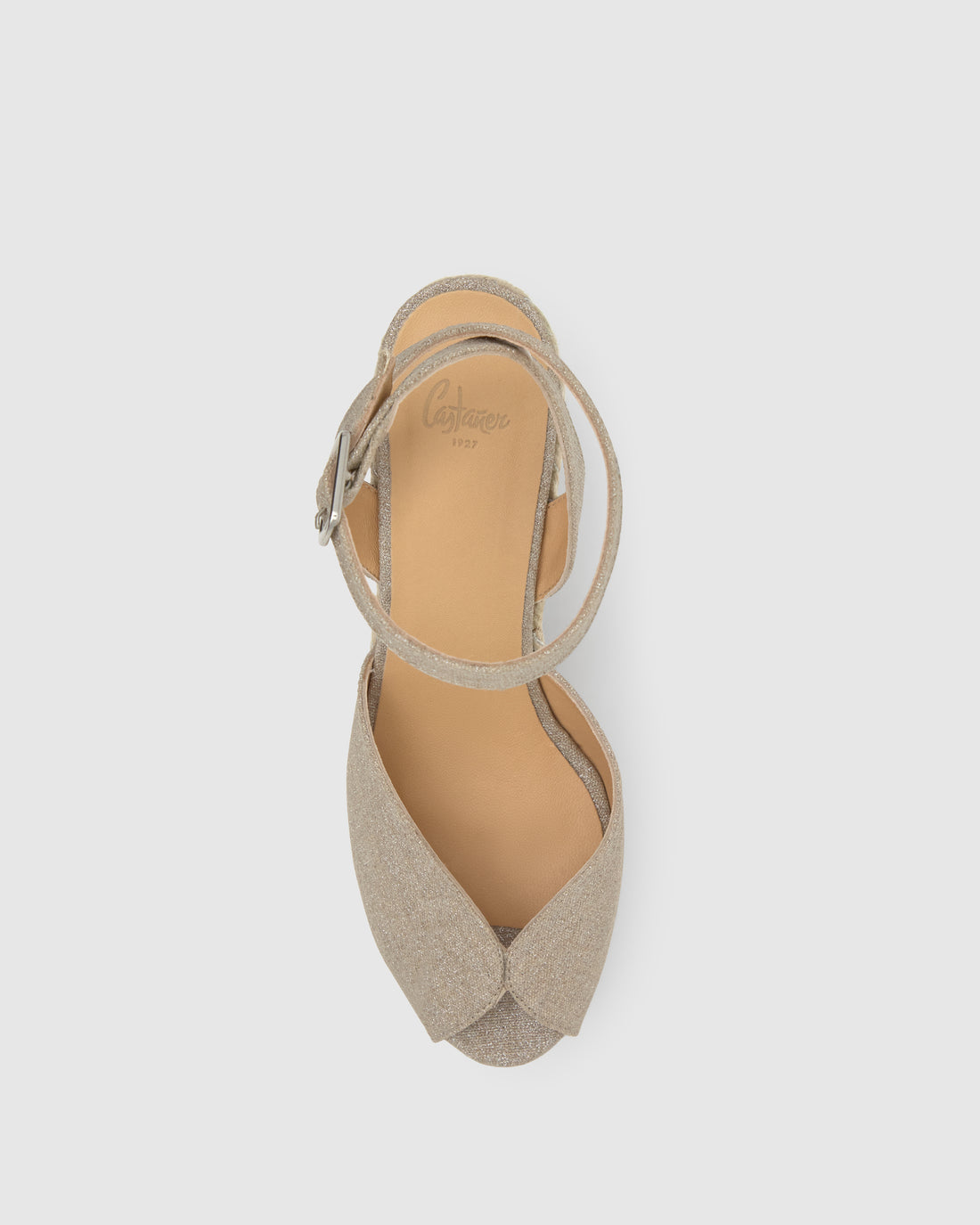 Bianca 8ED Sand Peeptoe Wedge Espadrille