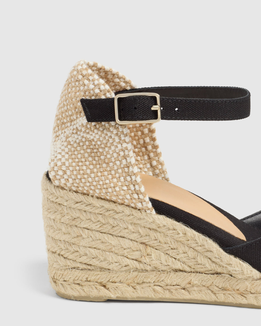 Carol 6 Negro Wedge Espadrille