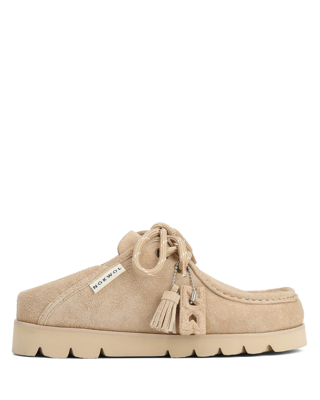 Clova Beige Hairy Suede