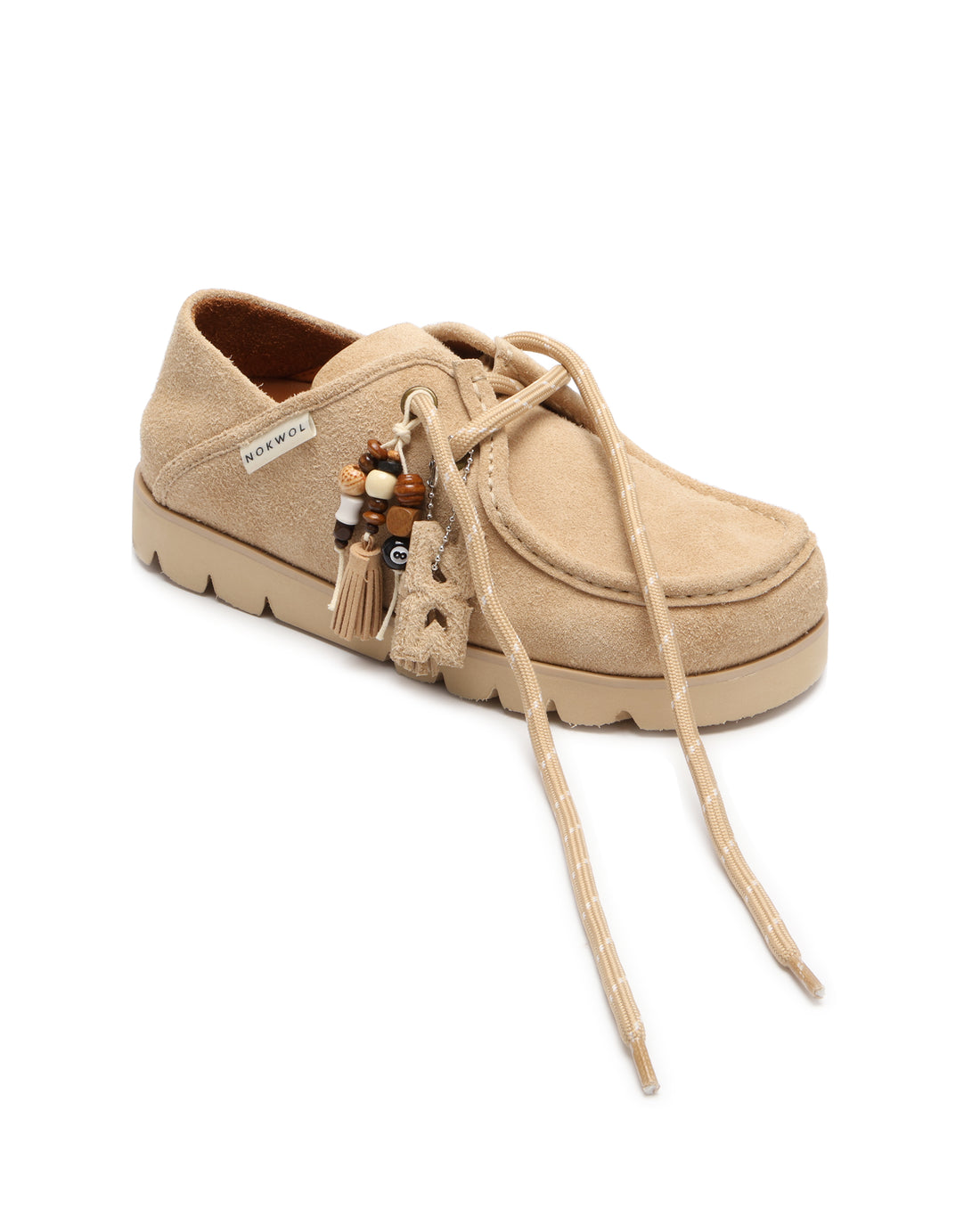 Clova Beige Hairy Suede