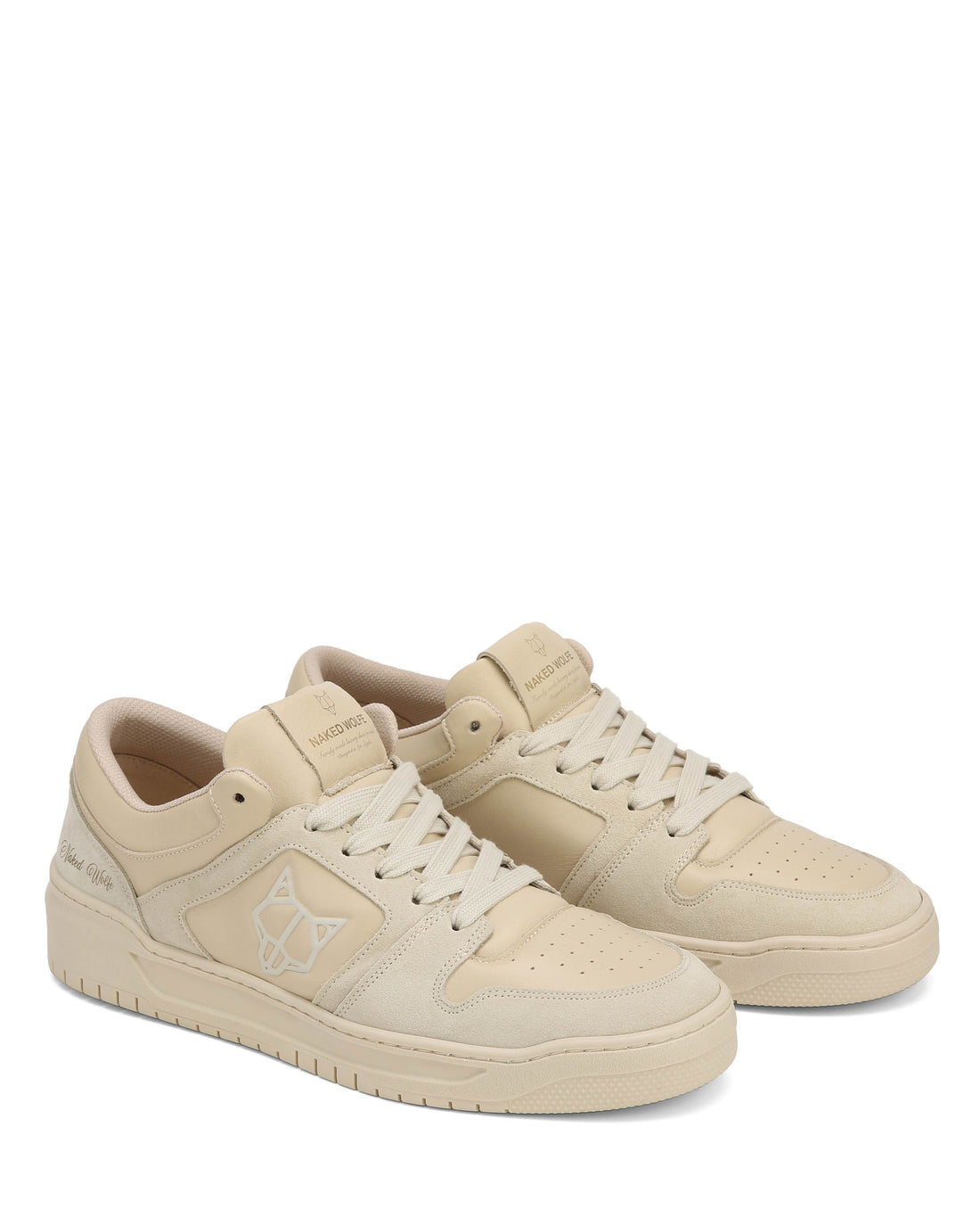 CM-01 Bone Leather / Ice Cow Suede Combo