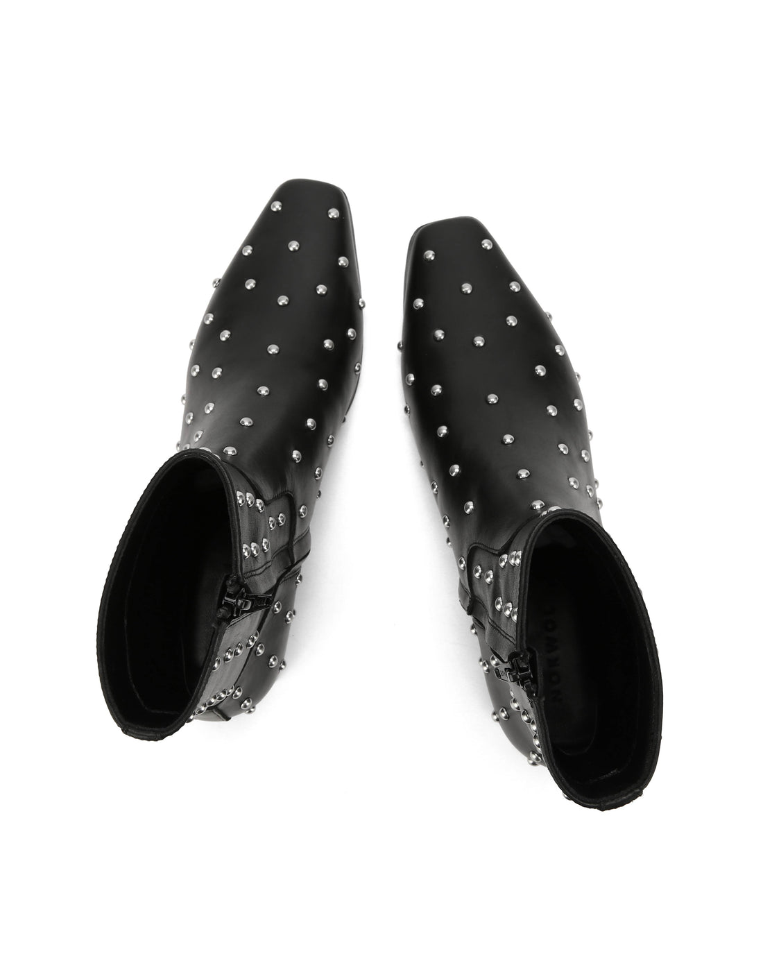 Dusty Black Studded Leather