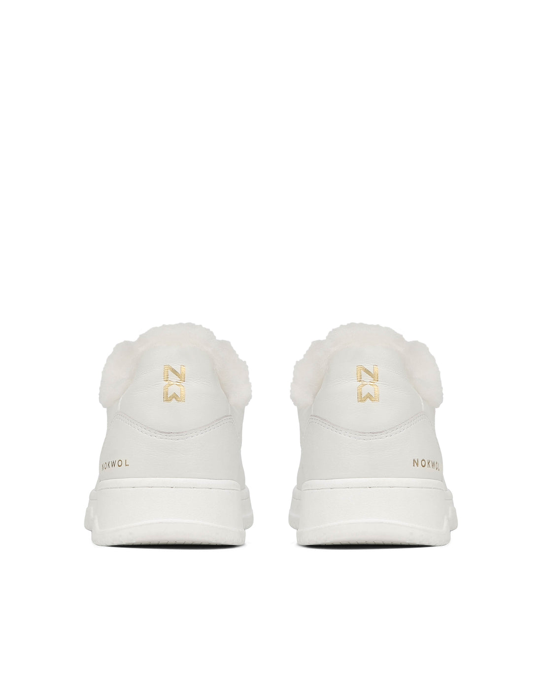 Evie-F White Leather (Shearling)