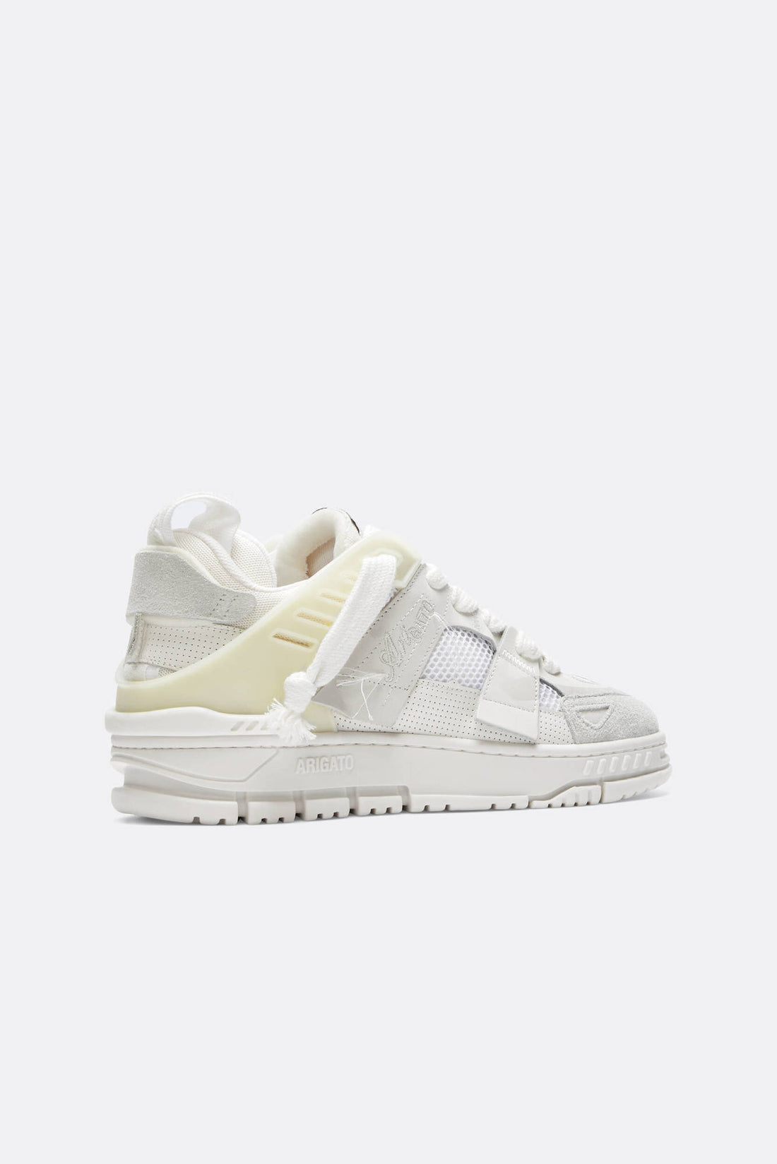 M Area Patchwork White/White Leather/Suede/Mesh