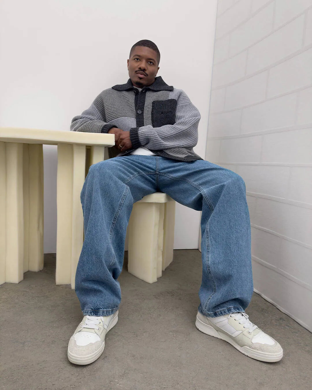 M Clay Sneaker Beige/White F2538004