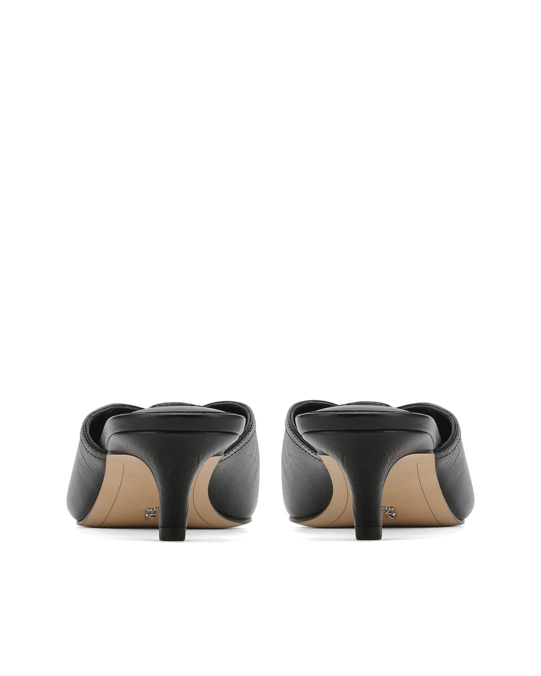 Larissa Black Crinkle Leather