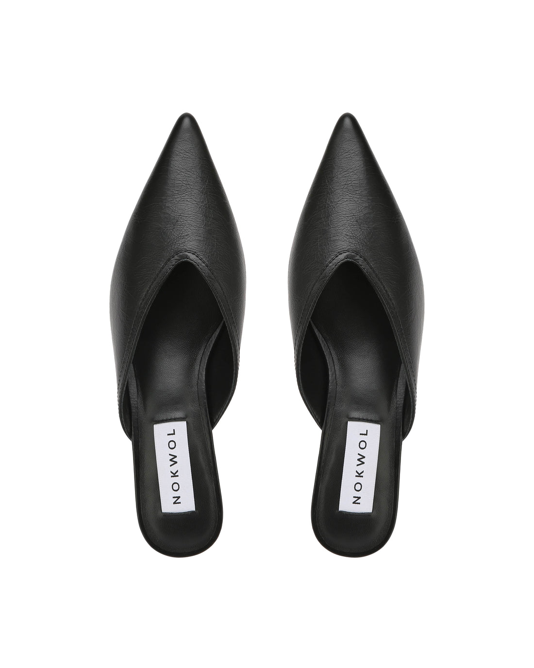 Larissa Black Crinkle Leather