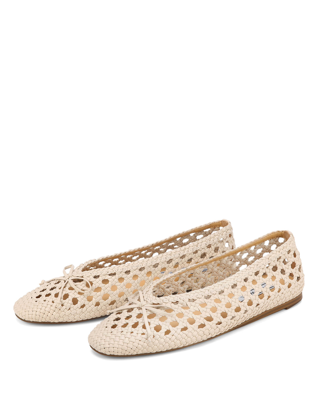 Leni Weave Beige Leather