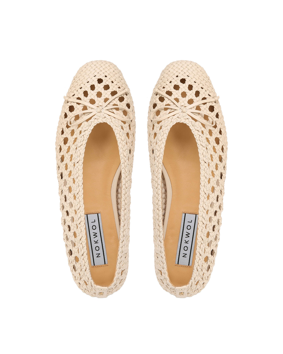 Leni Weave Beige Leather