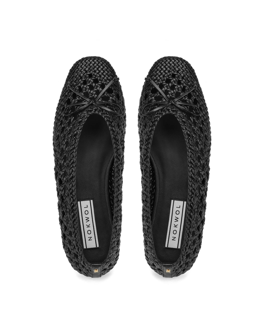 Leni Weave Black Leather