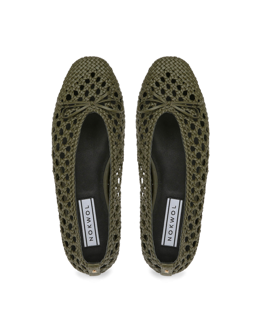 Leni Weave Khaki Leather