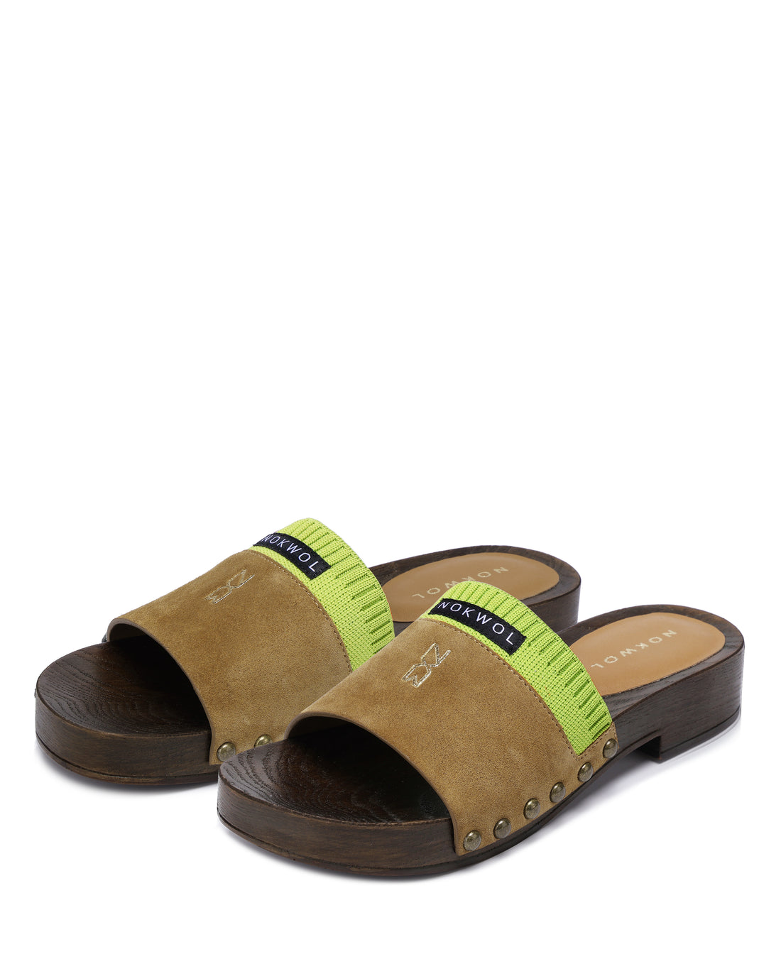 Miri Camel/Green Suede
