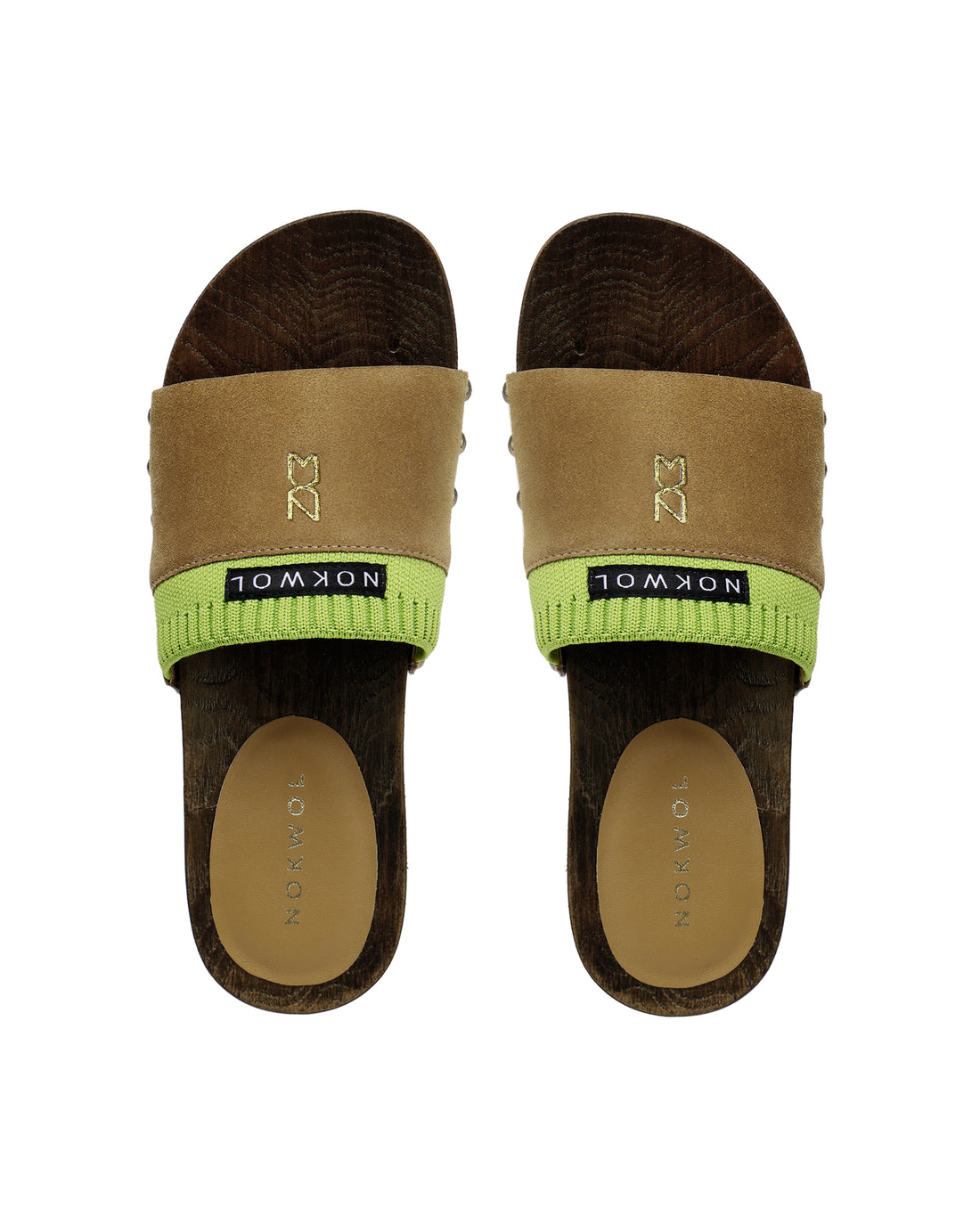Miri Camel/Green Suede