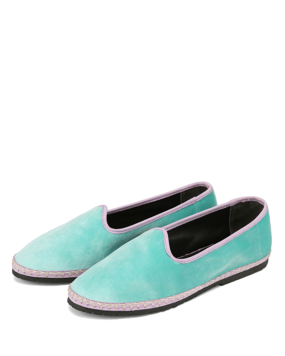 Mok Teal/Purple Velvet