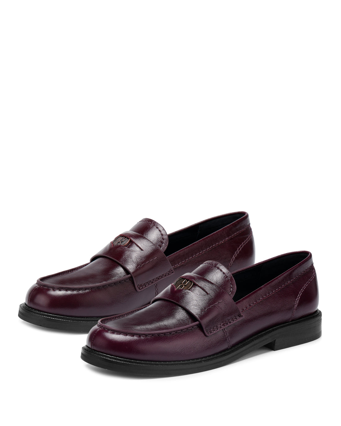 Moto Burgundy Leather