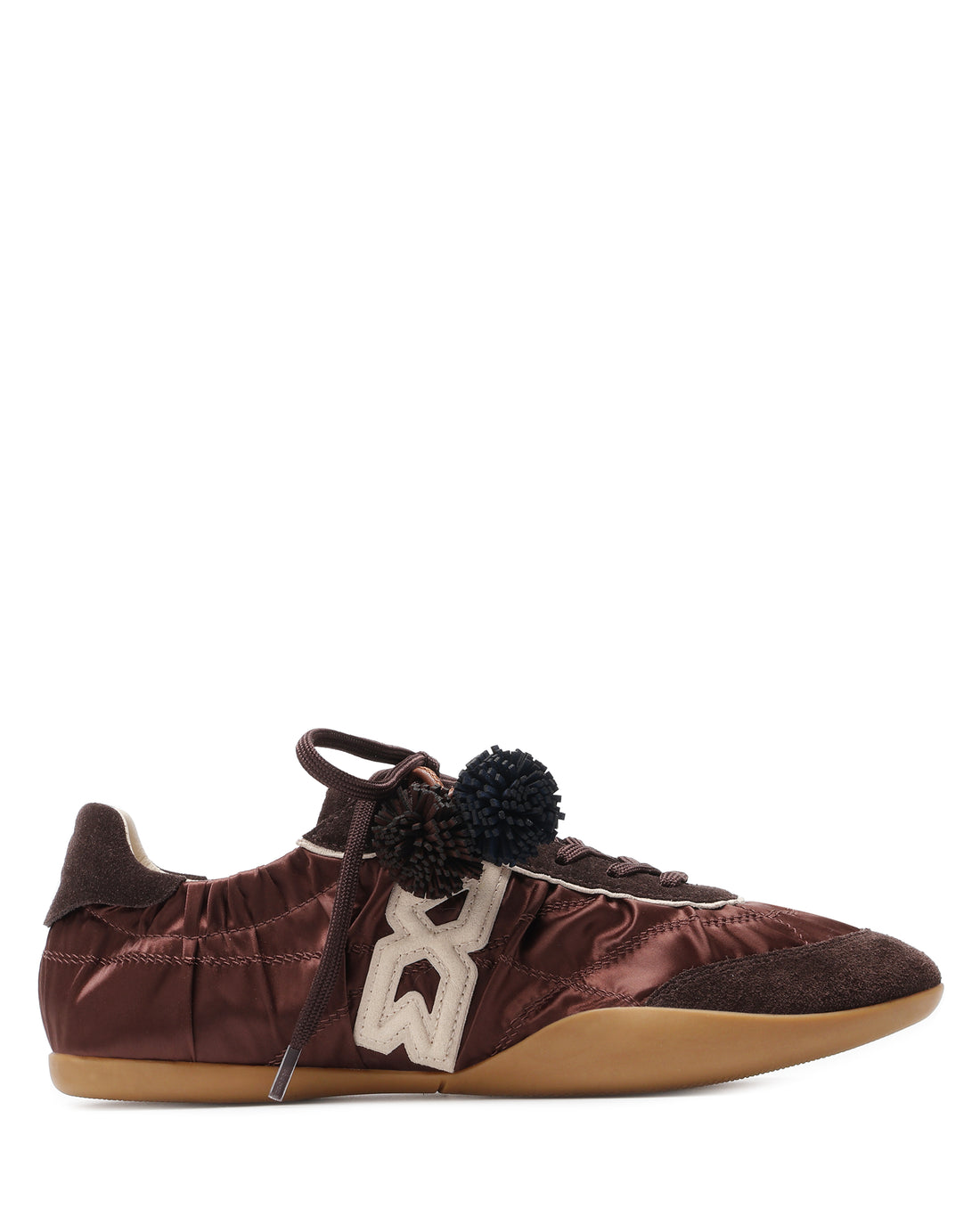 Mystic Satin Brown Suede