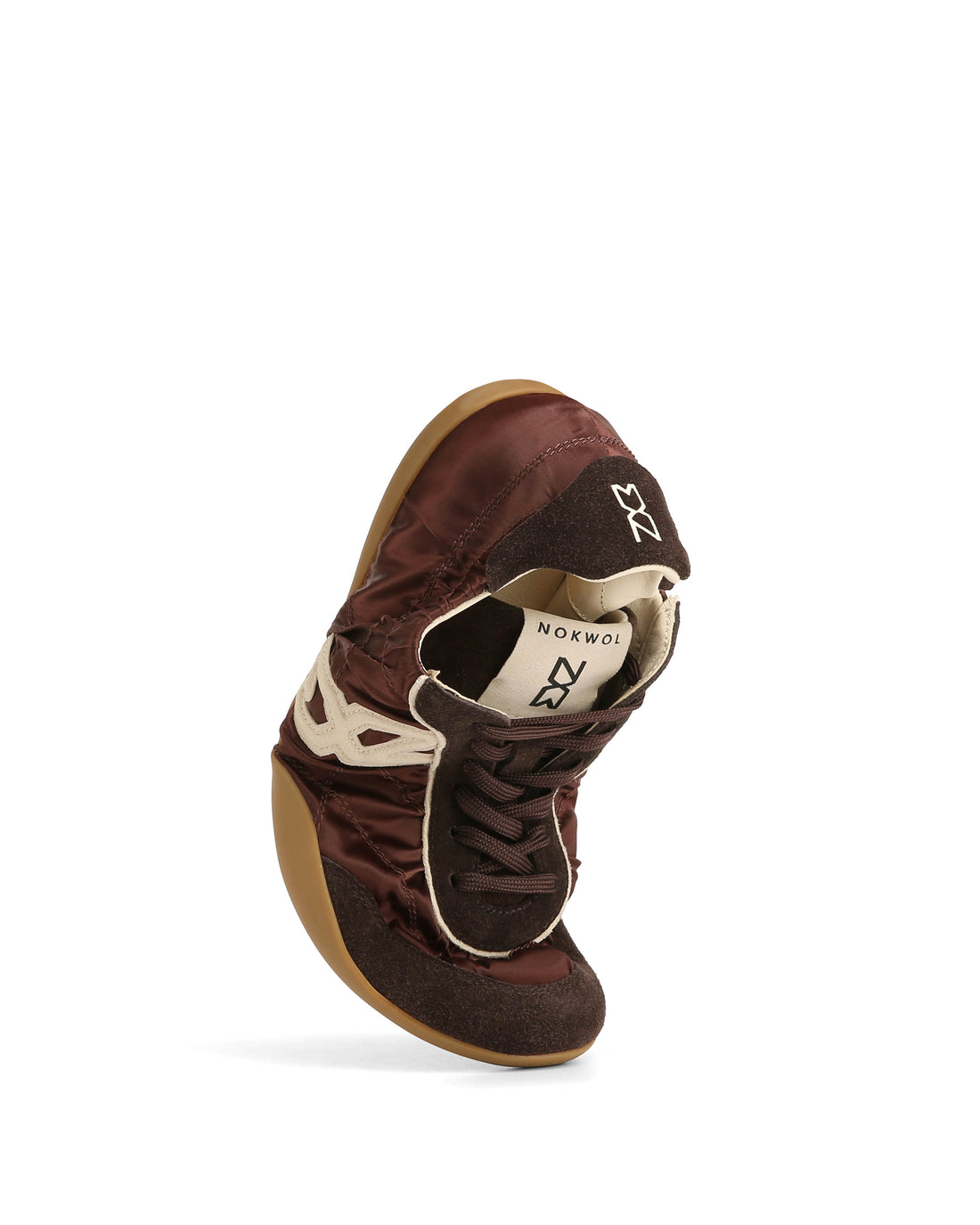 Mystic Satin Brown Suede