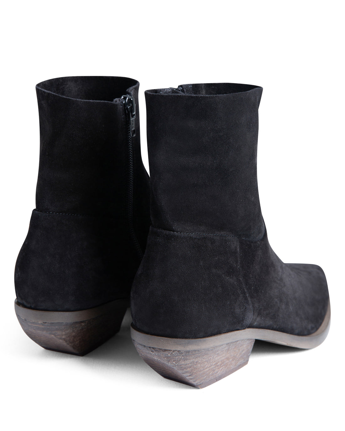 Western Ankle Boot Black Suede E4519