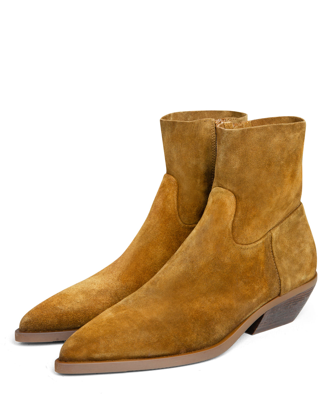 Western Ankle Boot Tan Suede E4519
