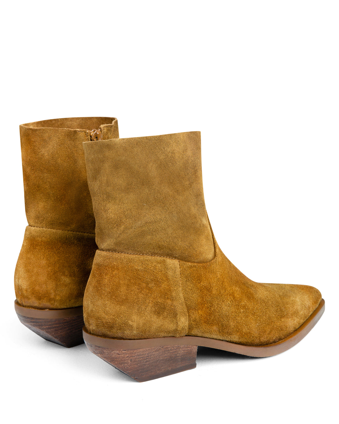 Western Ankle Boot Tan Suede E4519