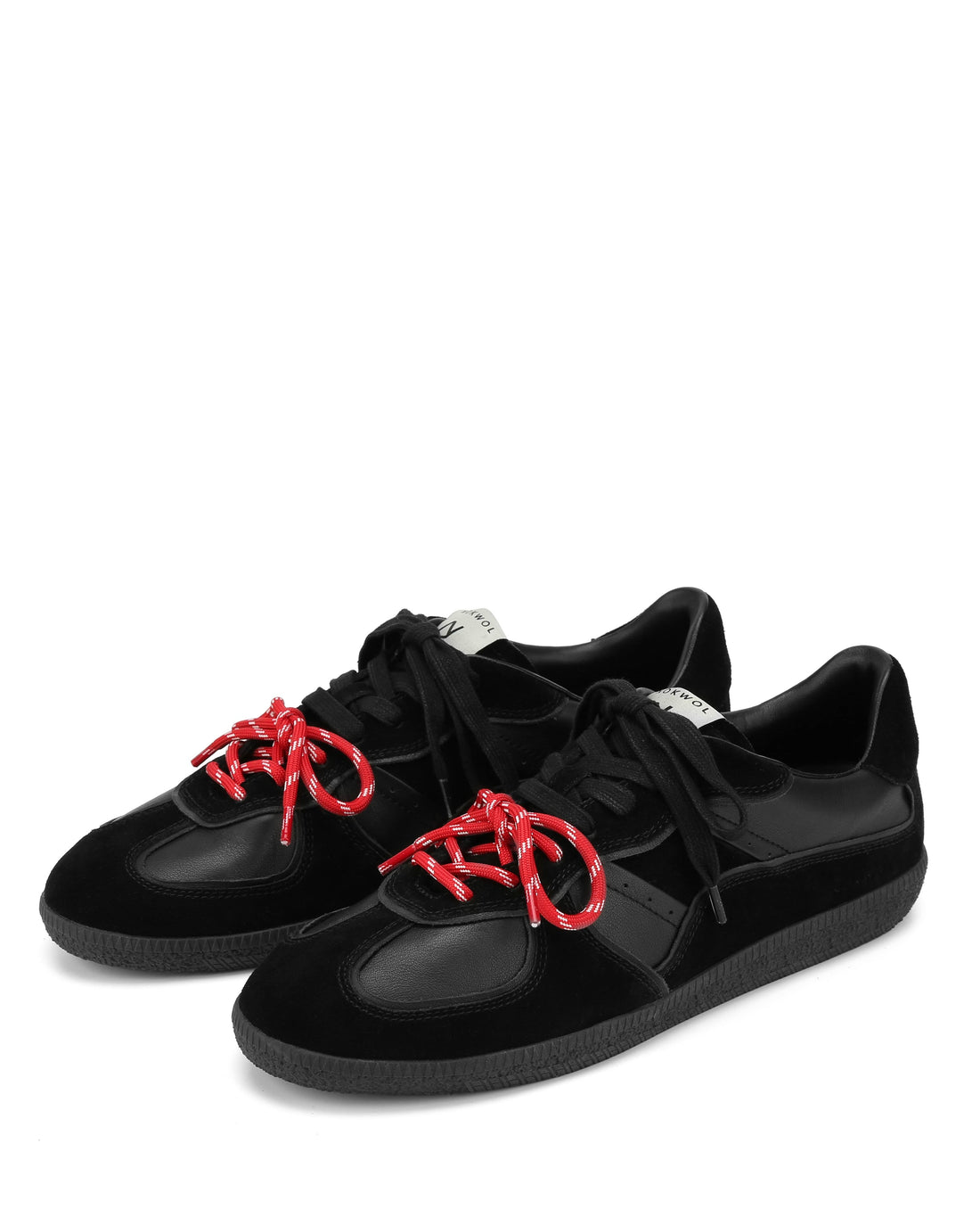 September-M Double Black Suede/Leather