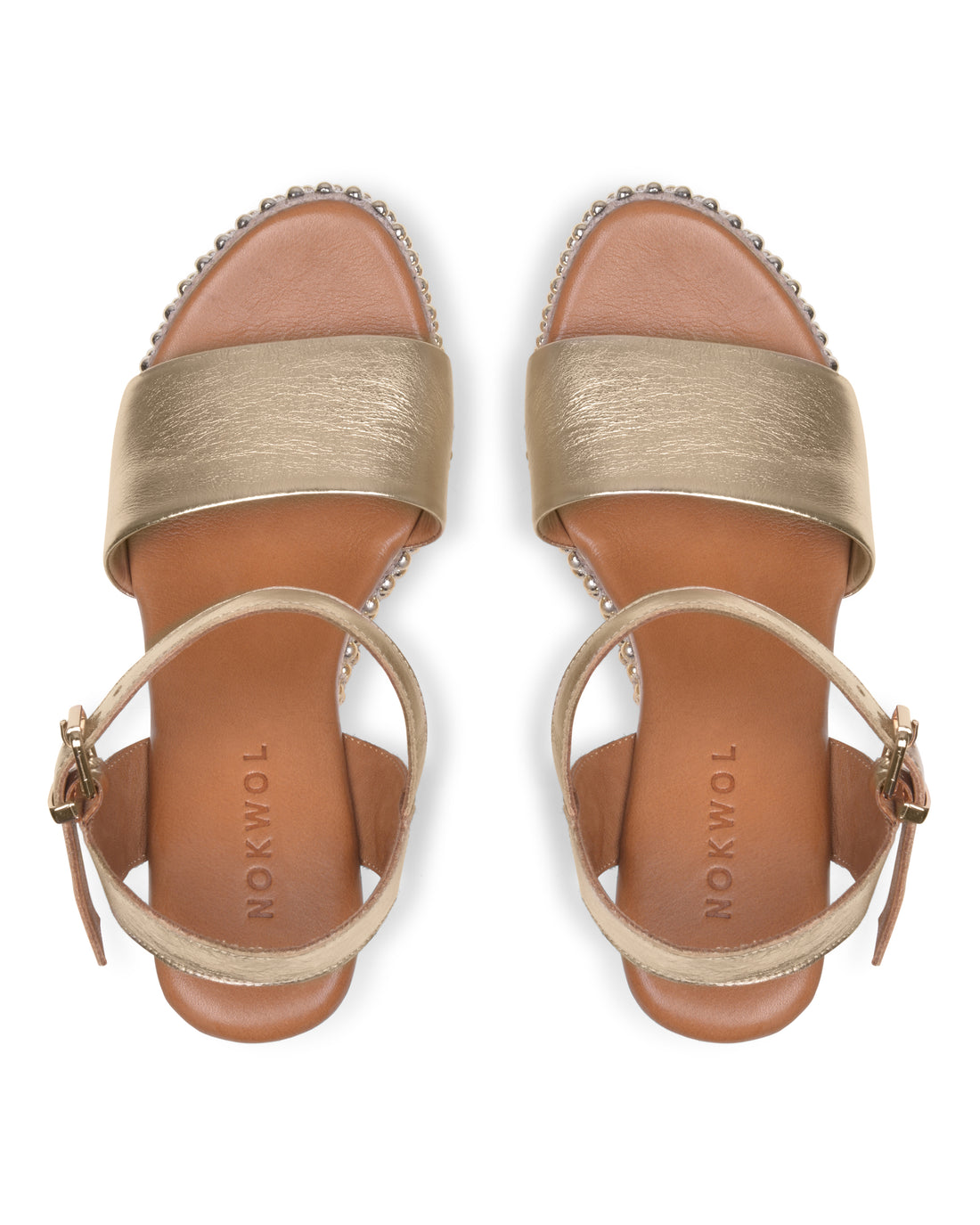 Blaire Gold Leather